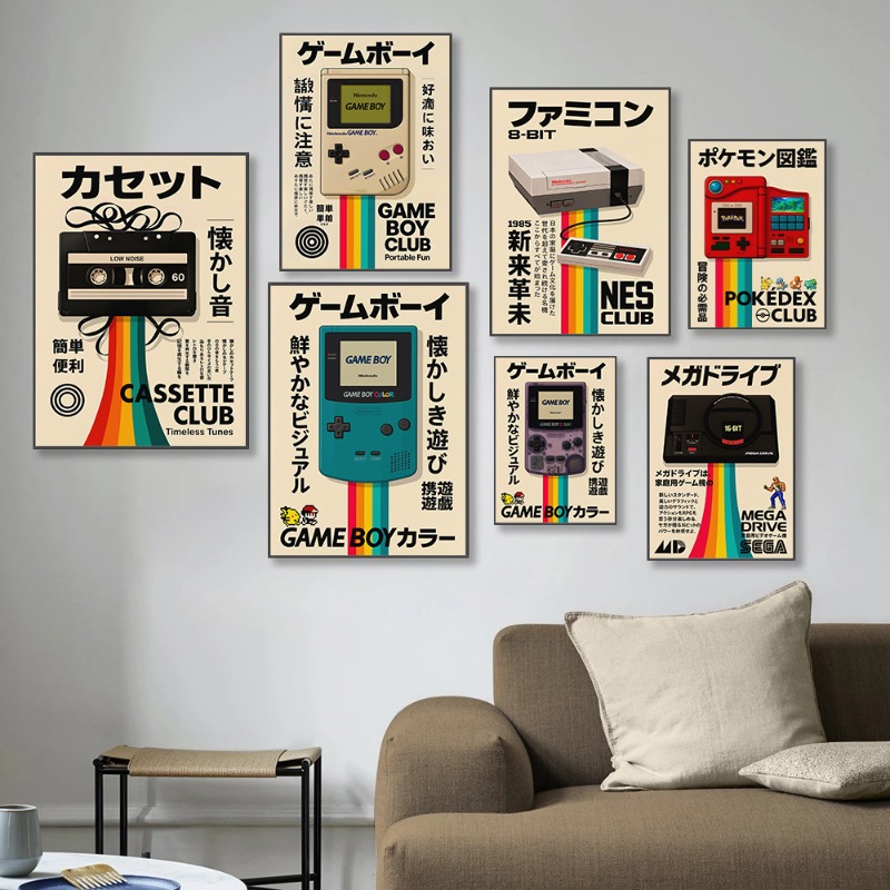 Retro Gaming Poster Japanese T - Japanese Lifestyle Game 评论和价格