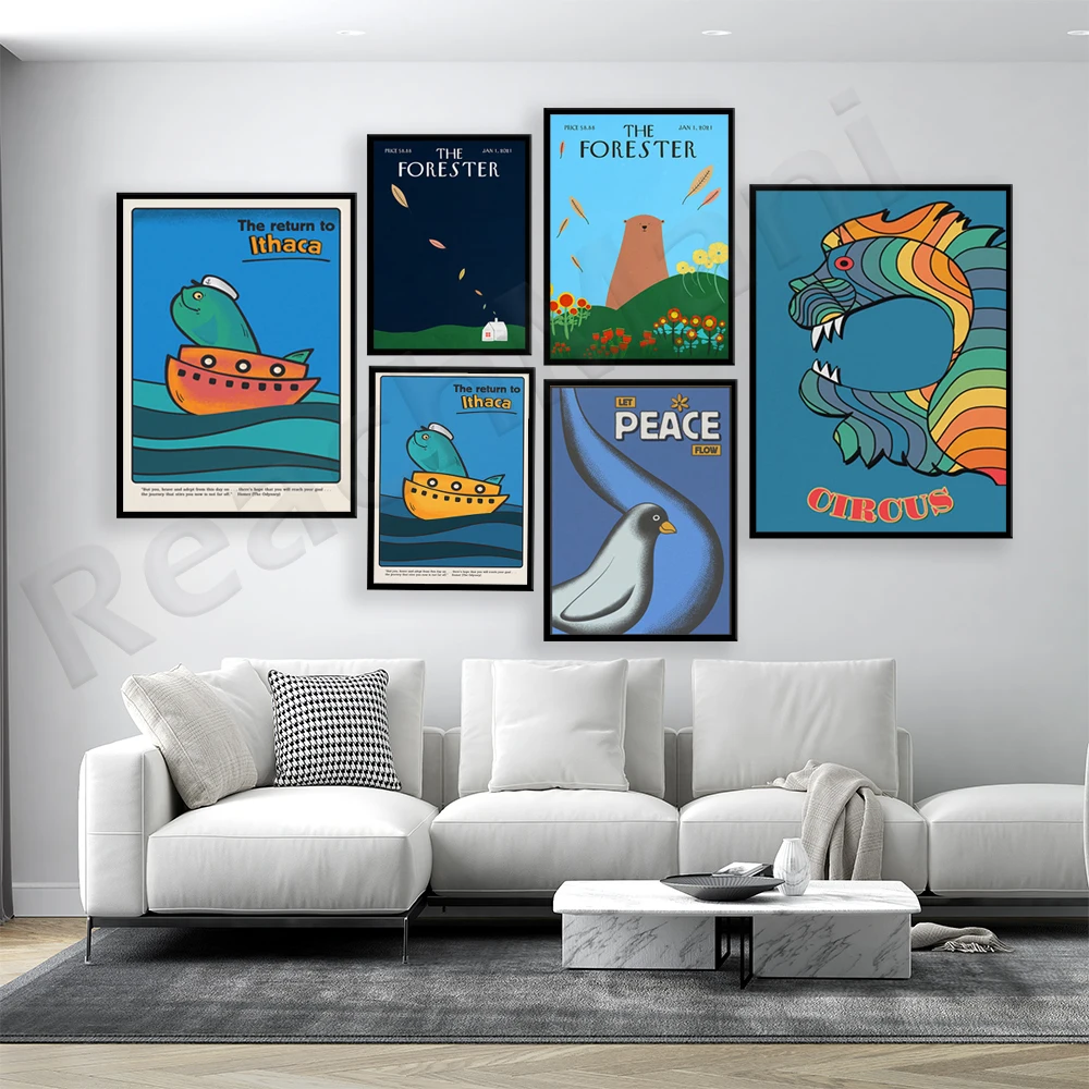 Japanese lion circus print, fi - Japanese Life Quotes 评论和价格