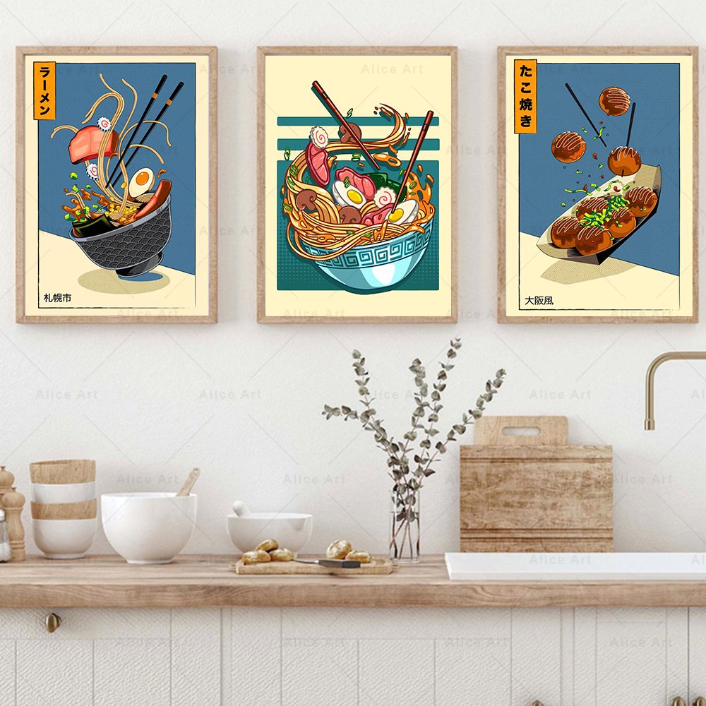Japanese Style Poster Kitchen  - Japanese Lifestyle Food 评论和价格
